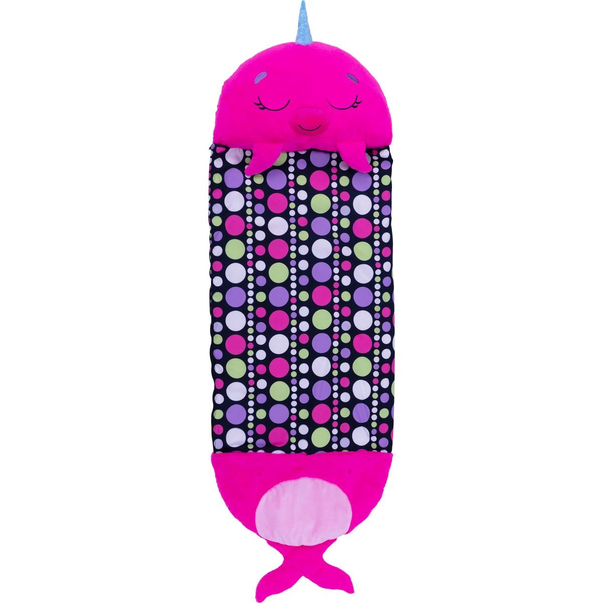 Happy Nappers spacáček usínáček růžový narval Nelli 135 cm