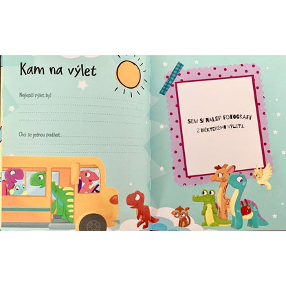 SUN Můj tajný deník na klíček: Dinosauři - růžový