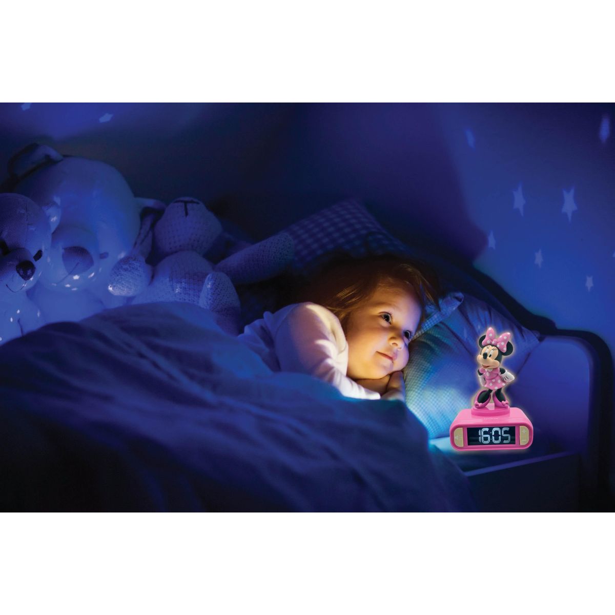 Lexibook Budík Minnie se svítící figurkou