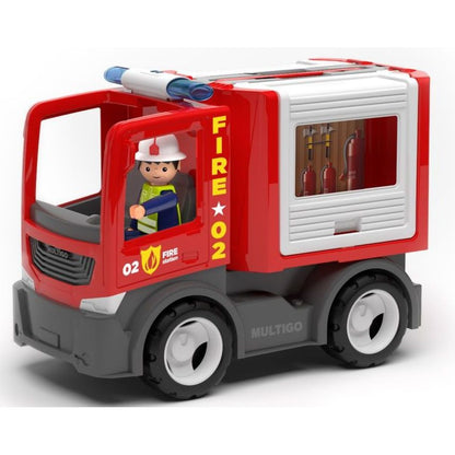ECO MultiGO Fire - Multikorbička s hasičem - auto s Igráčkem