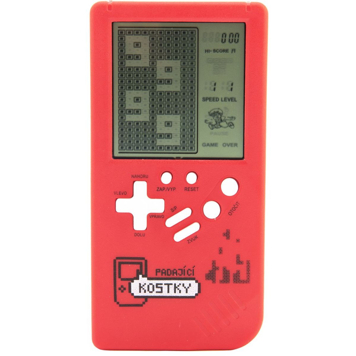 Digitální hra Padající kostky Tetris hlavolam 14 x 7 cm