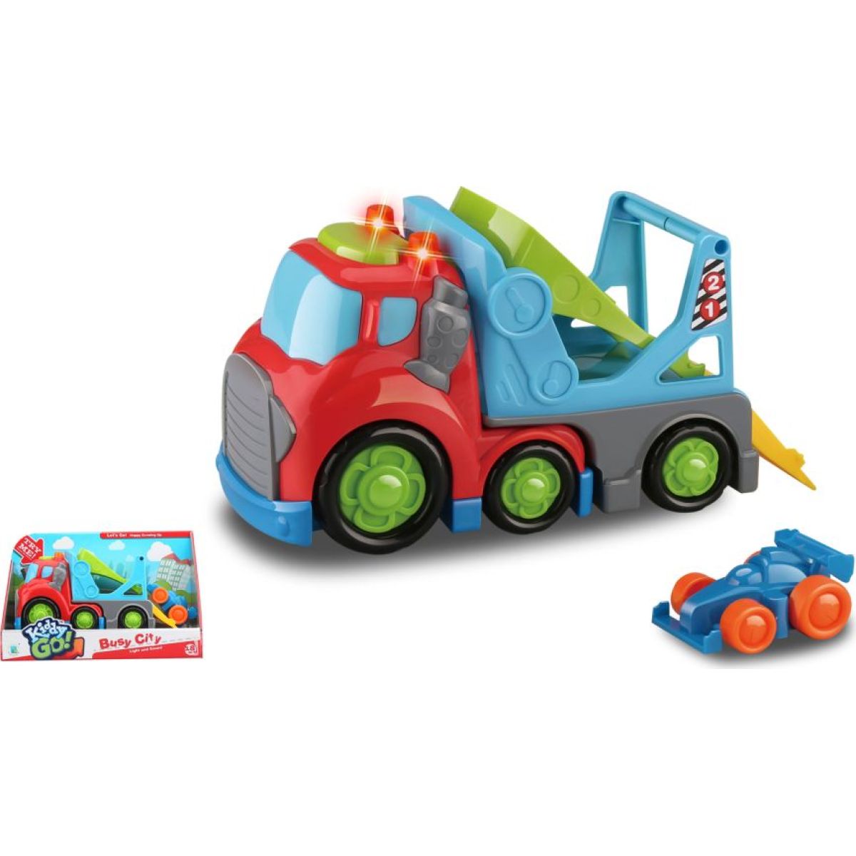 Kiddy Go! Přepravní auto se světlem a zvukem, 19 cm