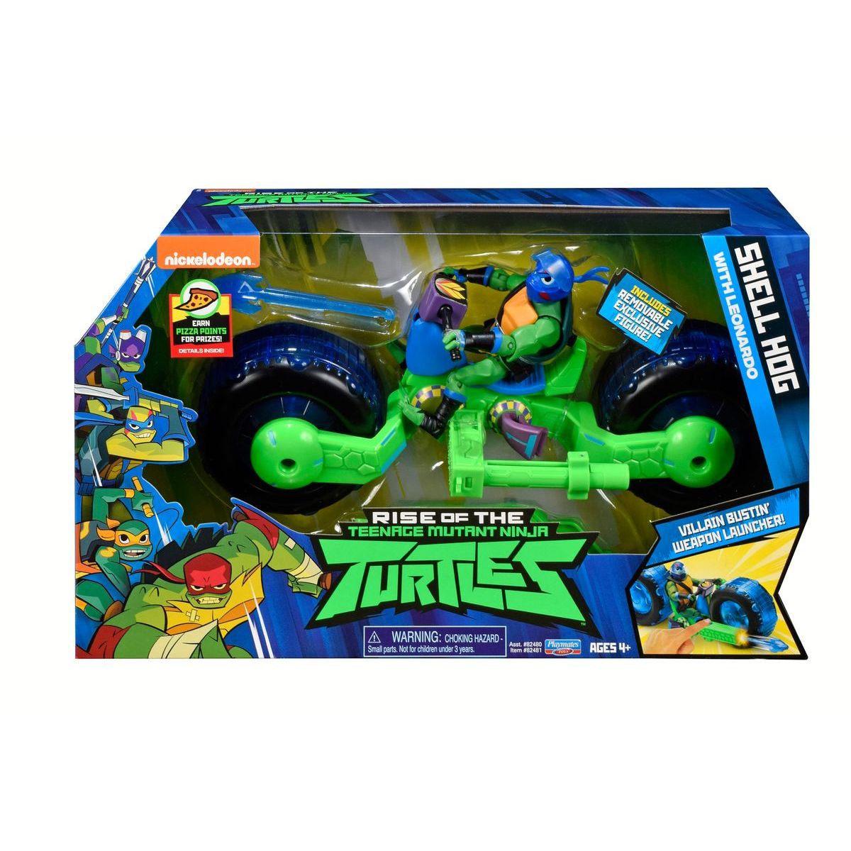 Teenage Mutant Ninja Turtles motorka s figurkou Leonardo