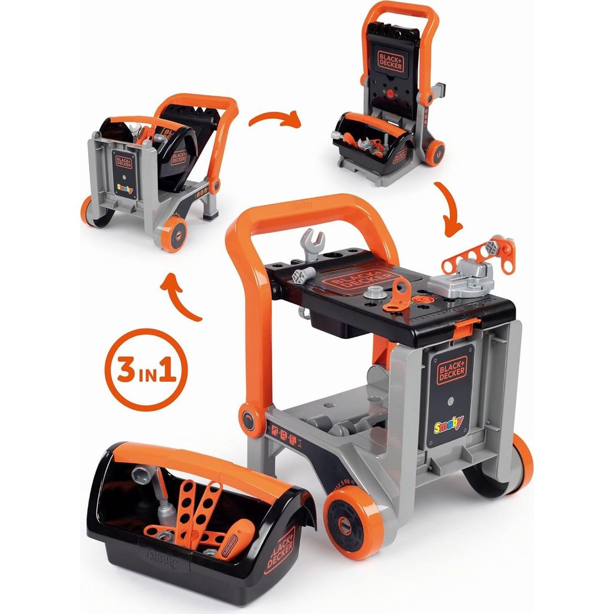 Smoby Black & Decker Dílenský vozík
