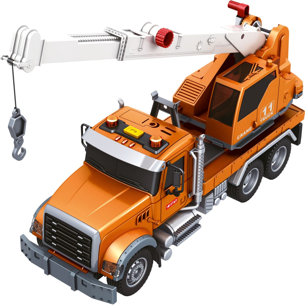 Sparkys CITY SERVICE CAR - 1:14 - Nákladní auto s jeřábem (se zvukem, světly a dalšími funkcemi)