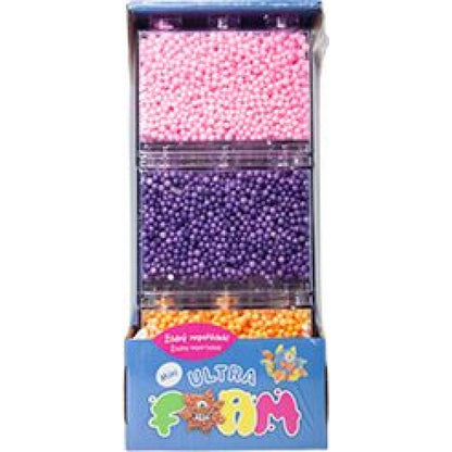 Ultra Foam mini balení 3 ks - růžová, fialová, oranžová modelovací hmota
