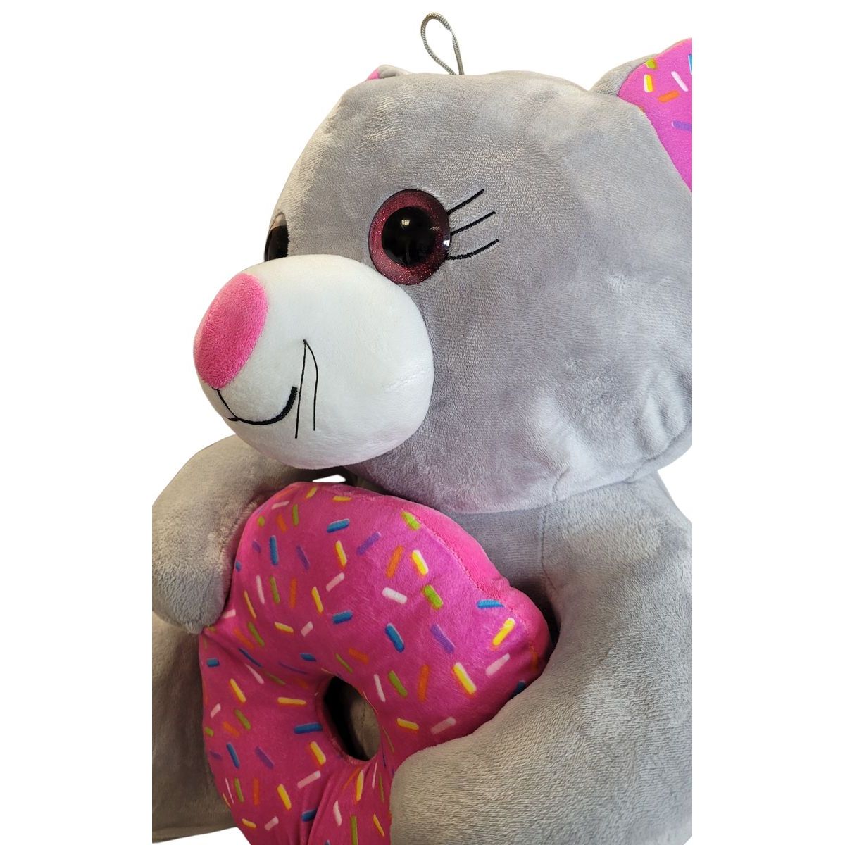 Sparkys PLYŠÁKOV - Šedá myška s donutem 45 cm