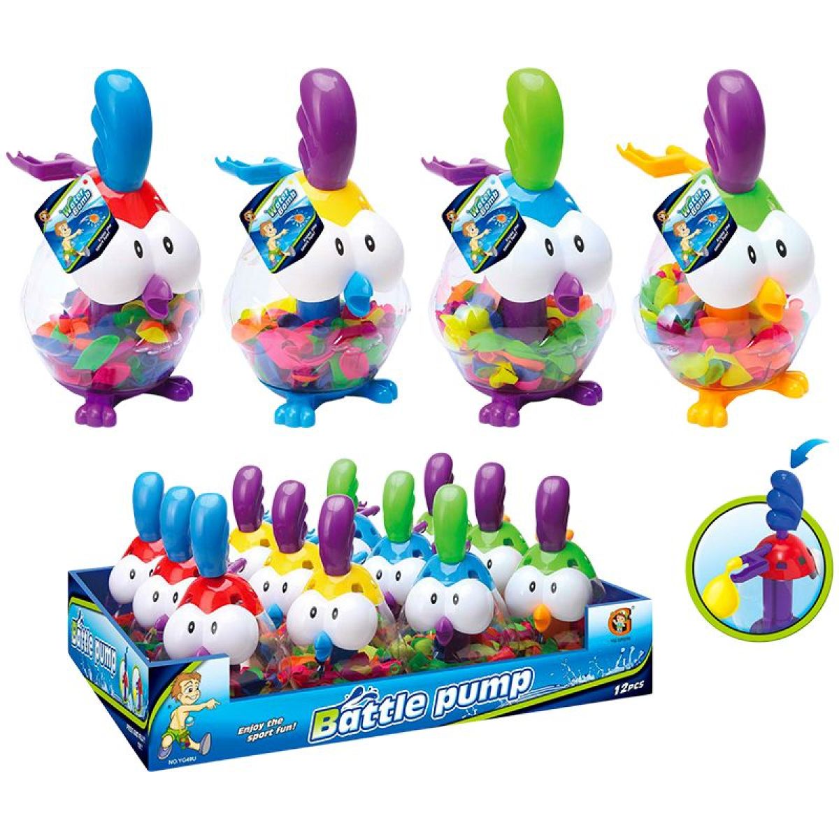 Sparkys Vodní bomby s pumpičkou 100 ks