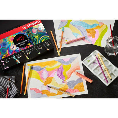 Kreativní sada Pastel STABILO ARTY 50 ks