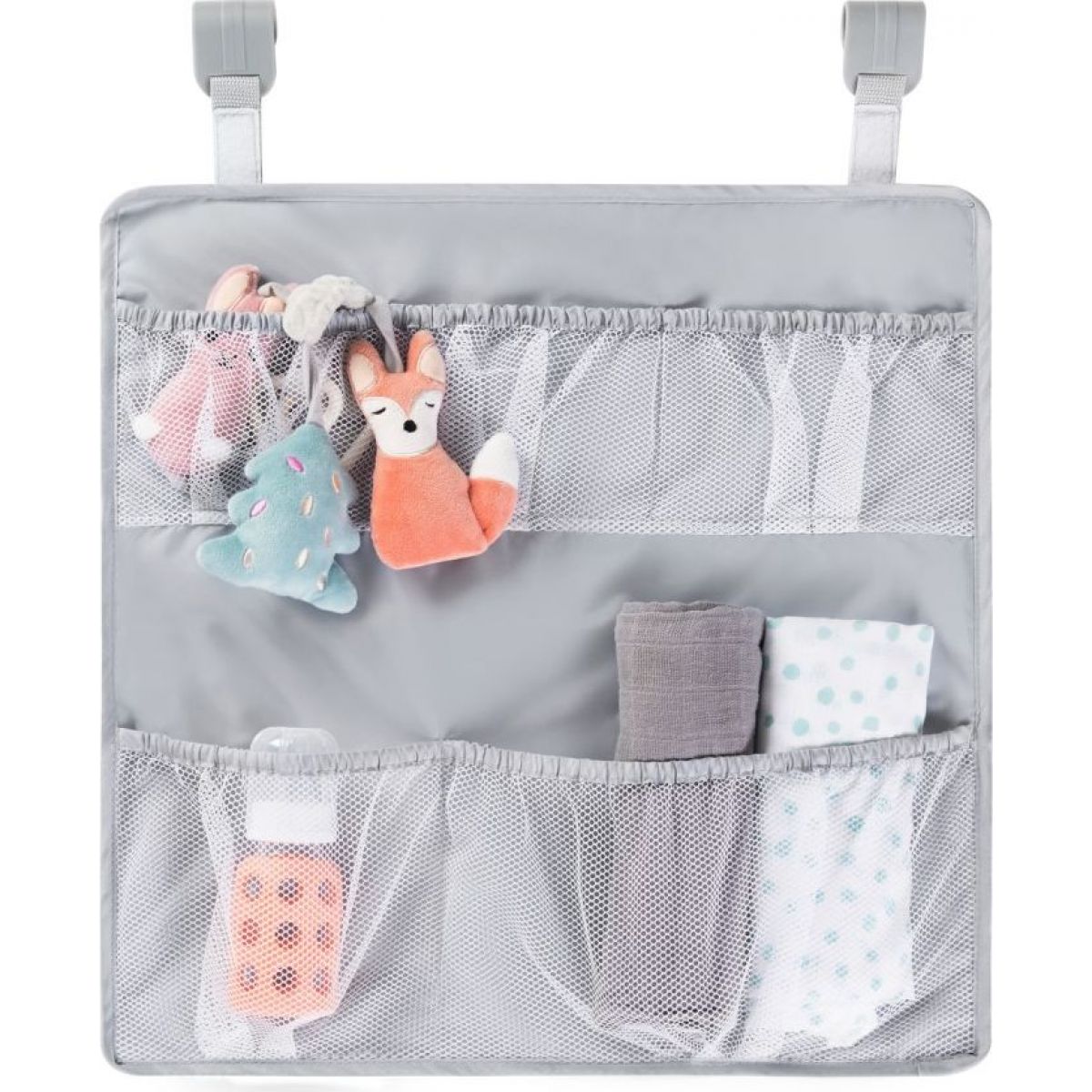 Hauck Organizér na postýlku nebo ohrádku Hang Me, grey