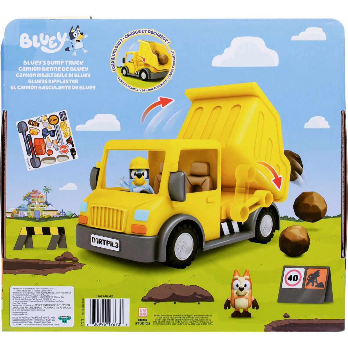 BLUEY SADA SKLÁPĚČKA S 2 FIG