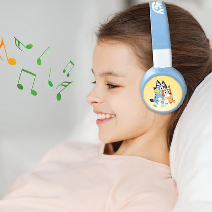 Lexibook 2v1 bluetooth skládací sluchátka Bluey s limitem hlasitosti
