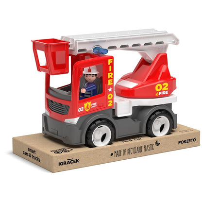 ECO MultiGO Fire - Žebřík s hasičem - auto s Igráčkem