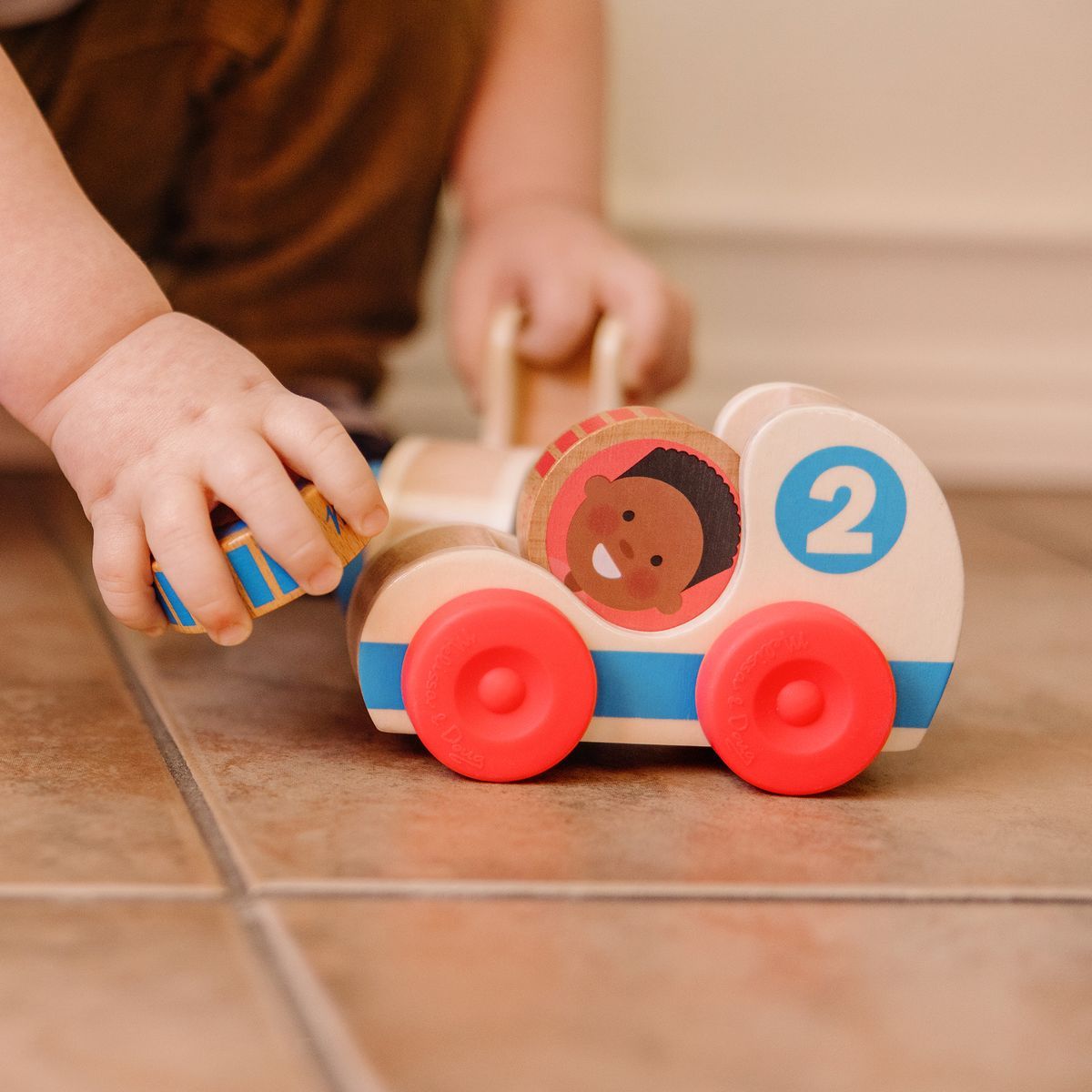Melissa & Doug Go Tots Dřevěná závodní auta