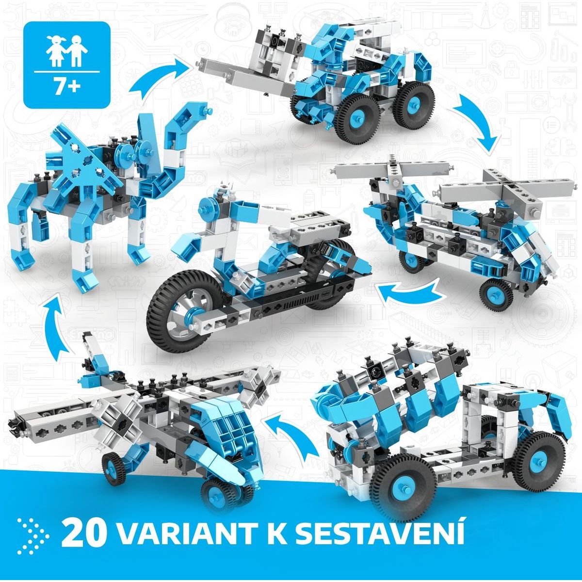 Engino Box 20 modelů kluci