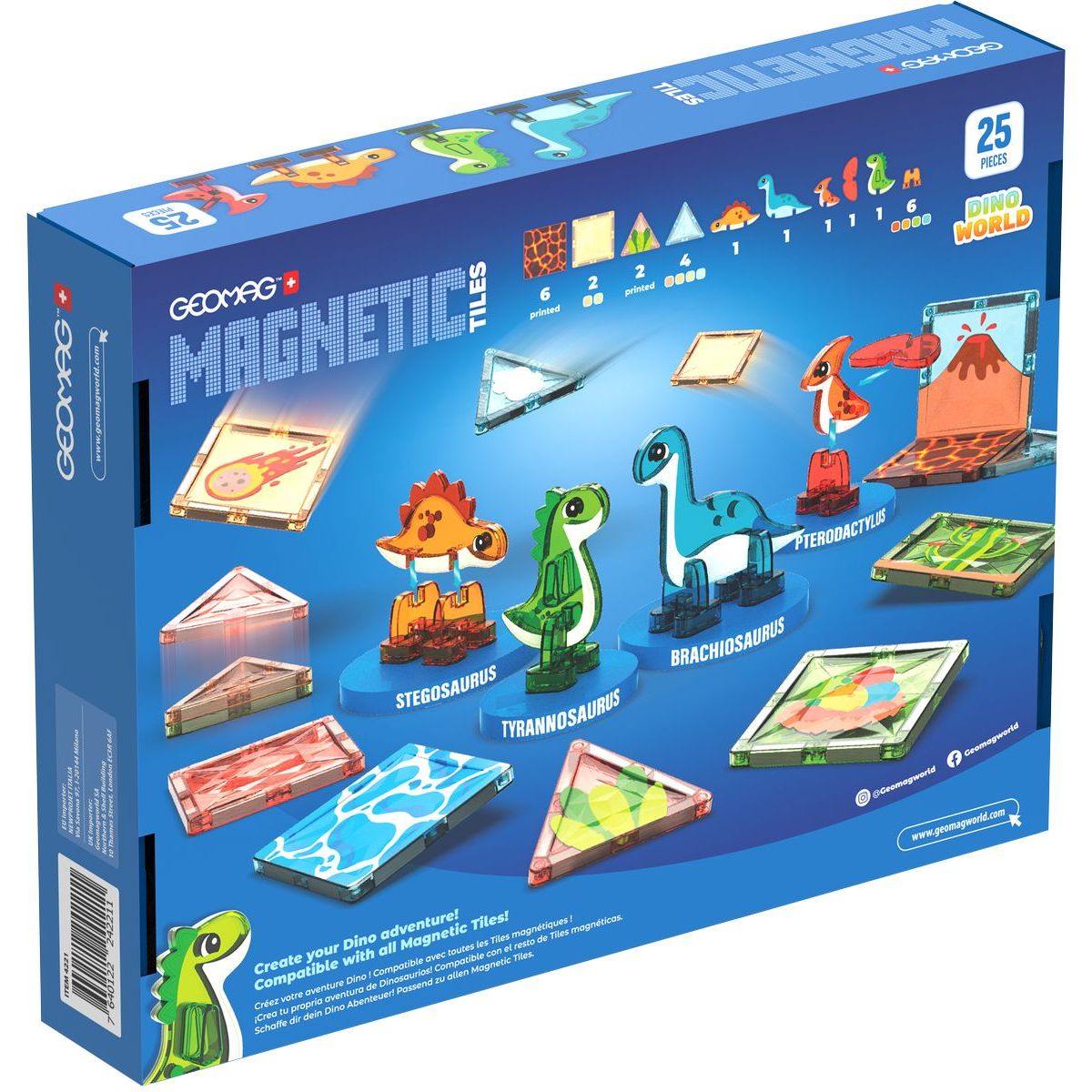 Geomag Magnetic Tiles Dino