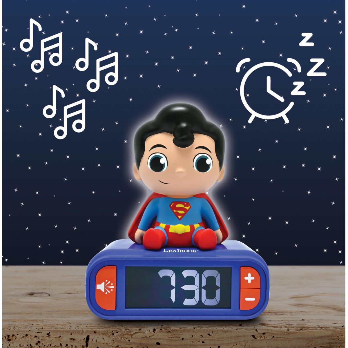 Lexibook Budík Superman se svítící figurkou