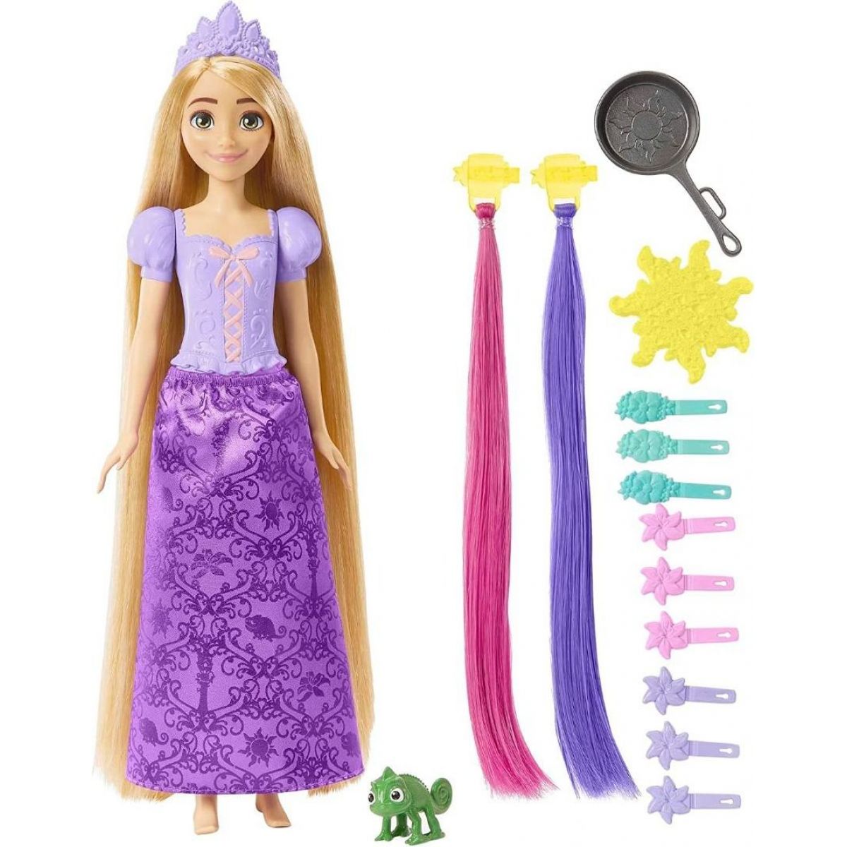 Mattel Disney Princess panenka Locika s Pohádkovými Vlasy 29 cm