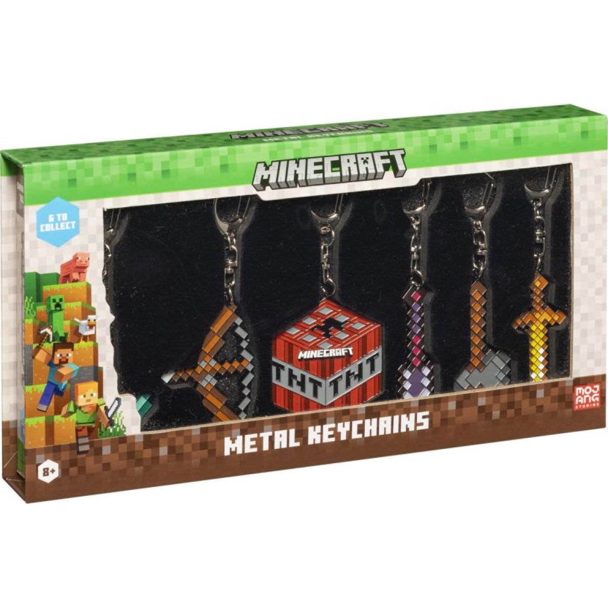 Minecraft kovový přívěšek 6 pack Deluxe Box (MC6060)