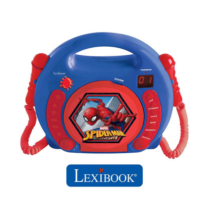 Lexibook CD přehrávač Spiderman se 2 mikrofony