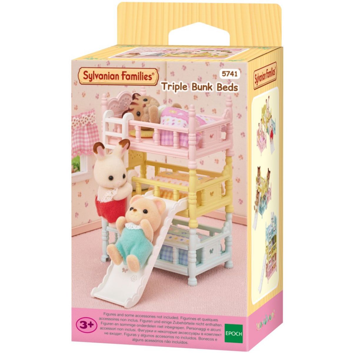 Sylvanian Families Nábytek - třípatrová postel se skluzavkou