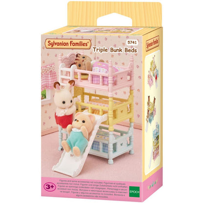 Sylvanian Families Nábytek - třípatrová postel se skluzavkou