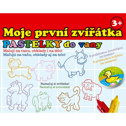 Teddies Moje první zvířátka Pastelky do vany