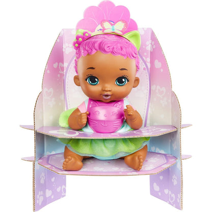 Mattel My Garden Baby miminko růžovo-zelené koťátko 30 cm