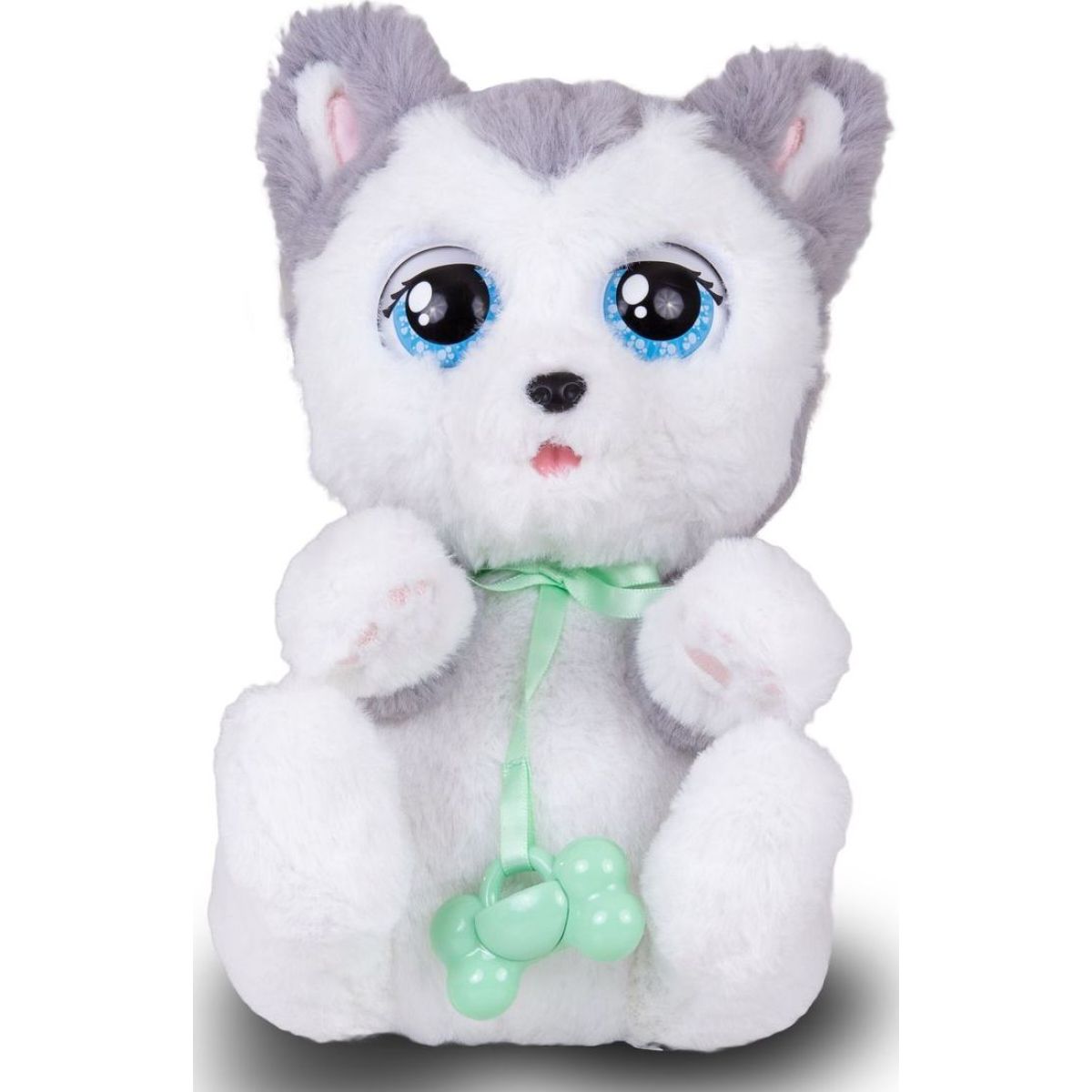 Baby Paws plyšové štěňátko bílošedé