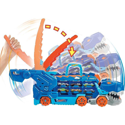 Mattel Hot Wheels City T-Rex tahač se světly a zvuky