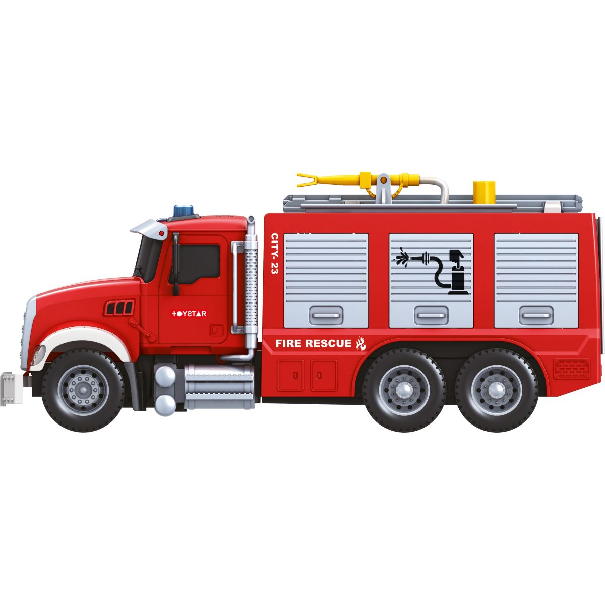 Sparkys CITY SERVICE CAR - 1:14 - Hasičský vůz (se zvukem, světly, stříkací vodou a dalšími funkcemi)