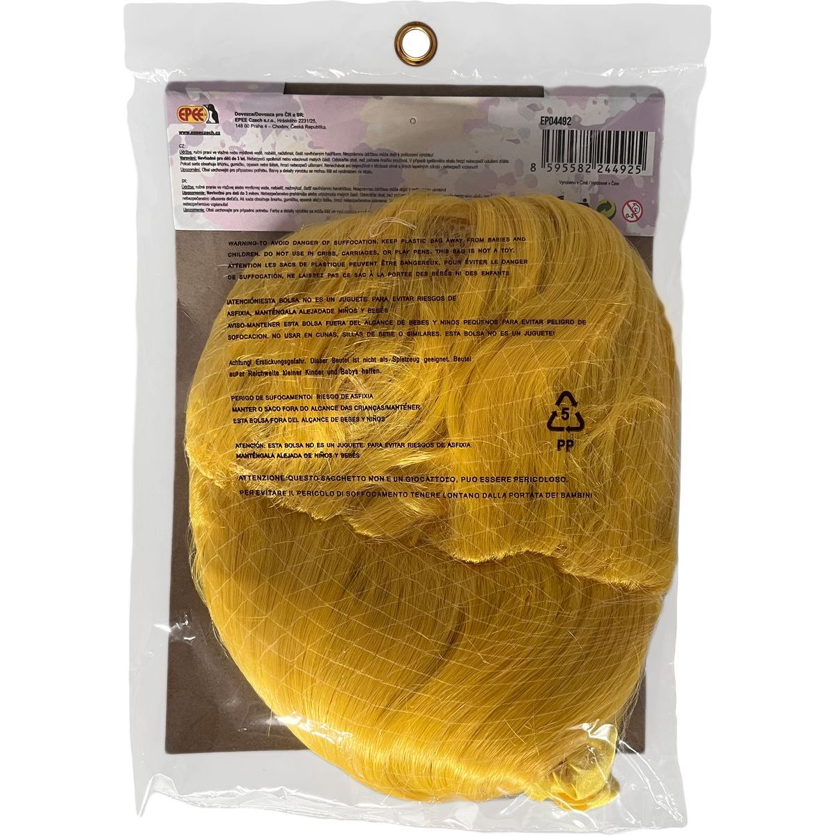 Paruka Lollipopz žlutá