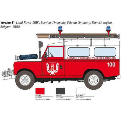 Italeri Model Kit auto 3660 Land Rover Fire Truck 1 : 24