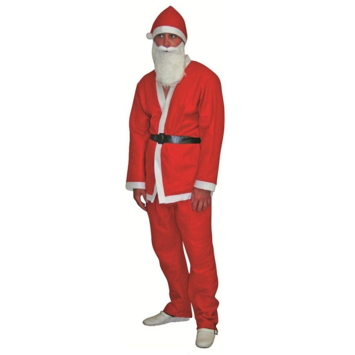 Anděl Přerov Oblek Santa (kalhoty,blůza,opasek,vousy,čepice) pro dospělého