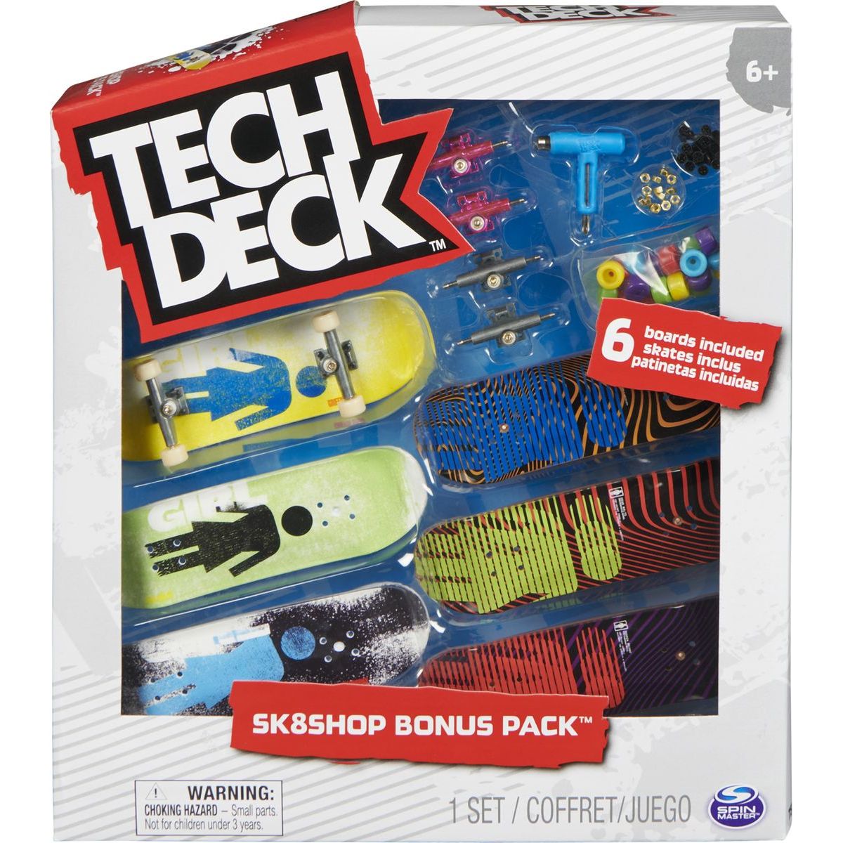 Tech Deck Skateshop 6 ks s příslušenstvím Figure