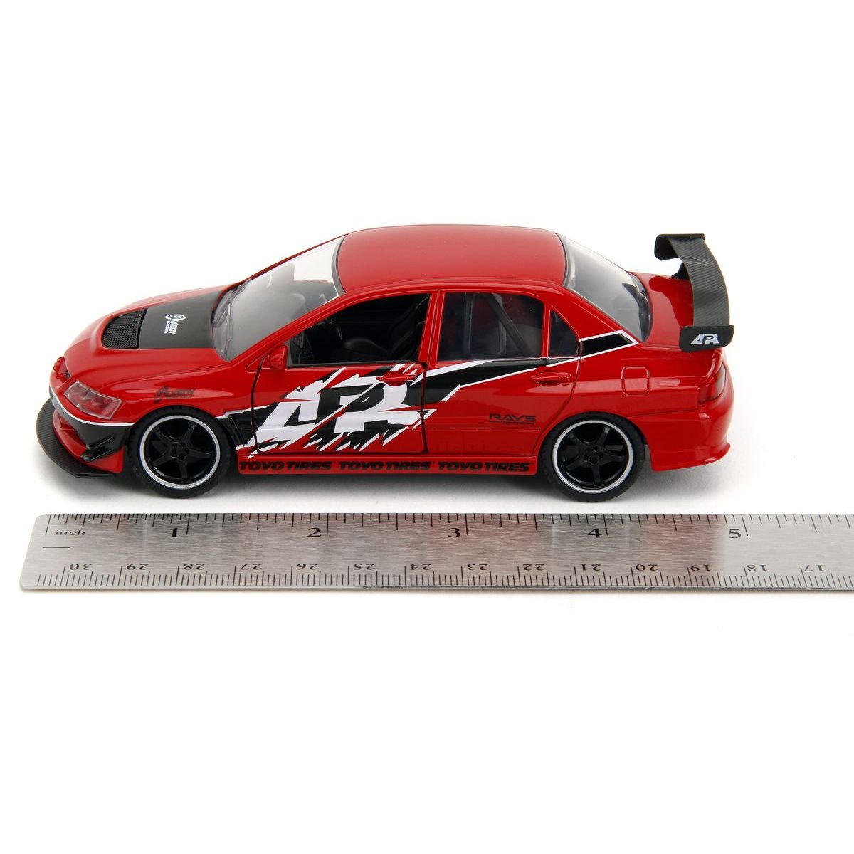Rychle a zběsile Twin Pack 2006 Mitsubishi Lancer Evo IX + Brianův 2002 Nissan Skyline GTR R34, 1:32 Wave