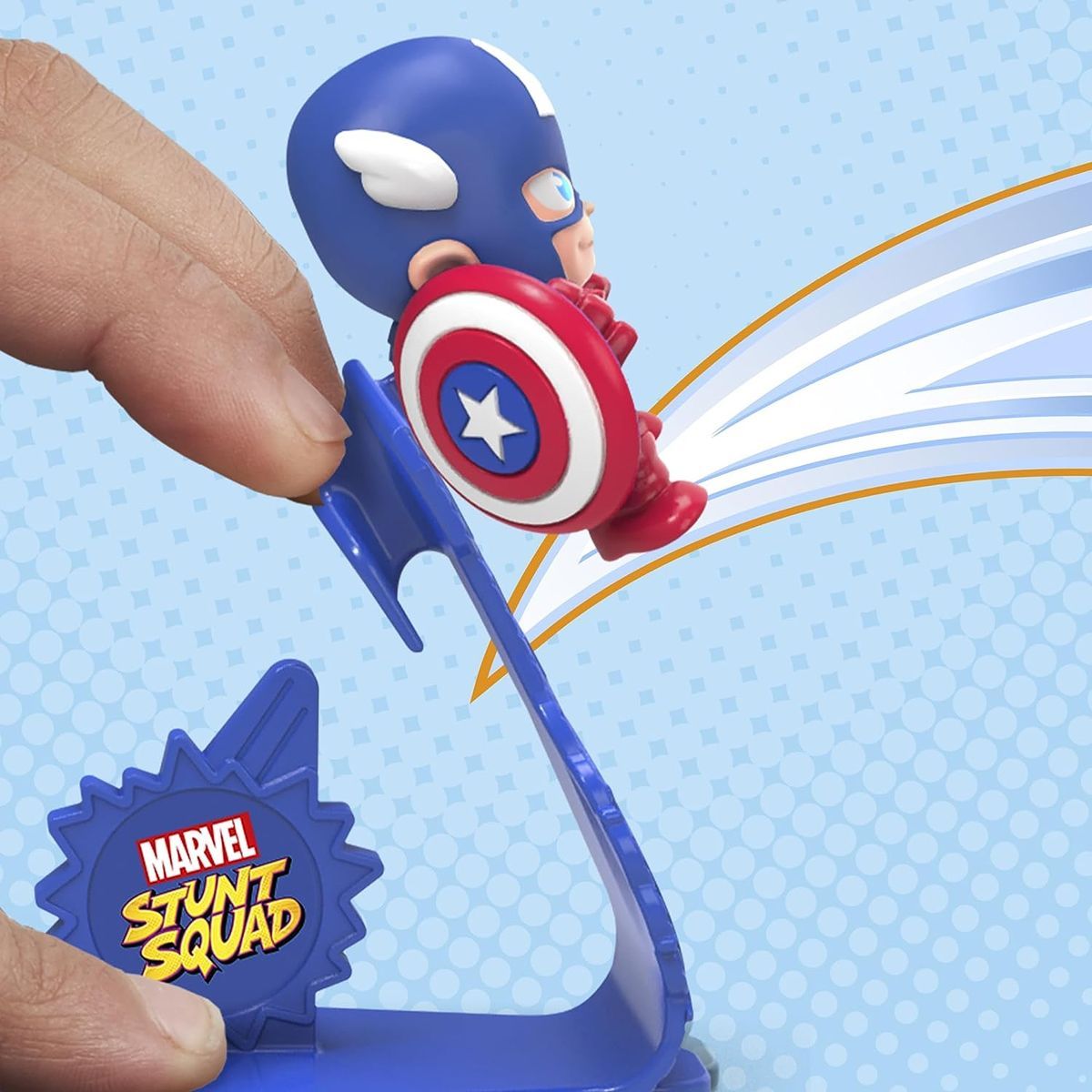Hasbro Marvel Stunt Squad Smashin Heroes Captain America vs. Thanos