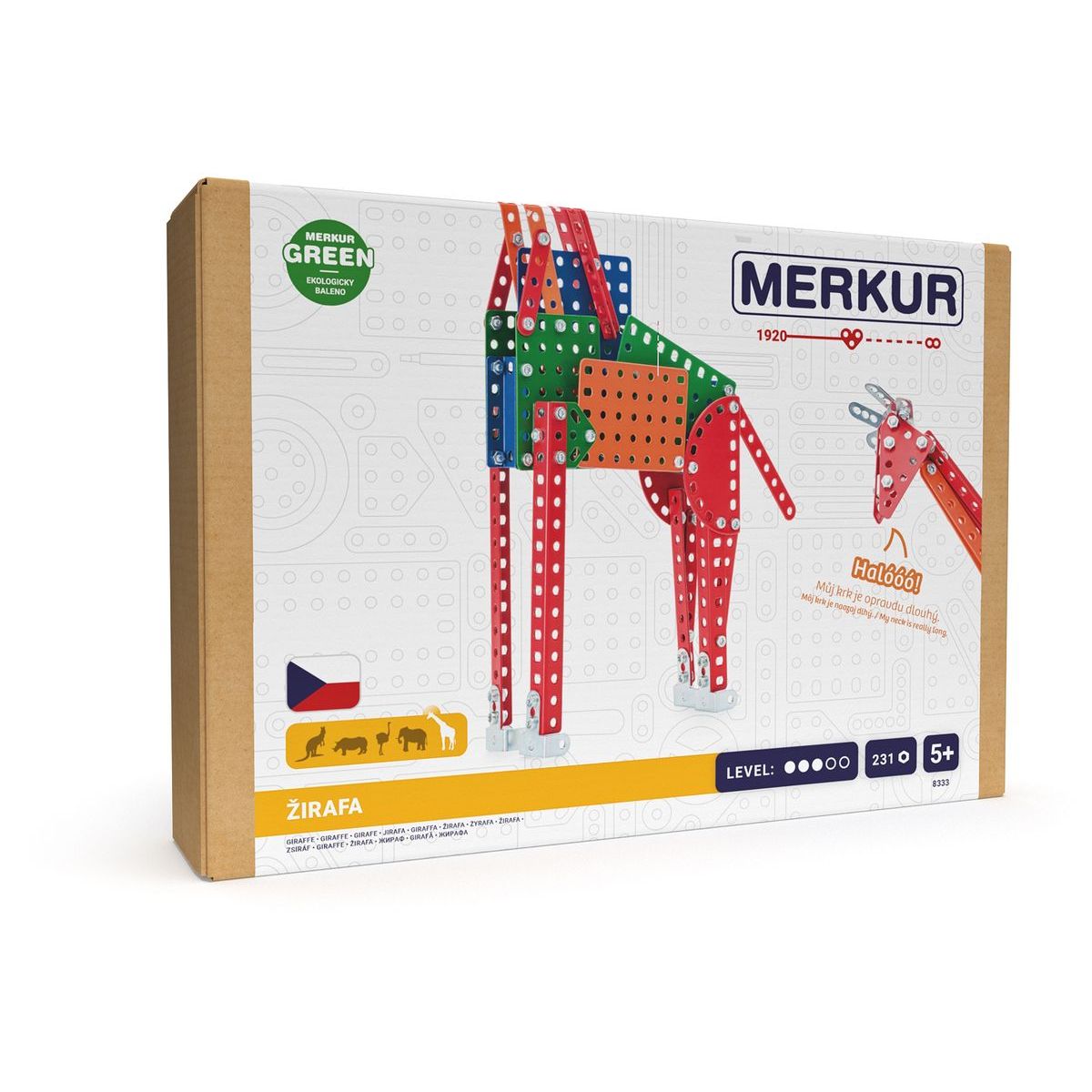Merkur ZOO - Žirafa, 231 dílků