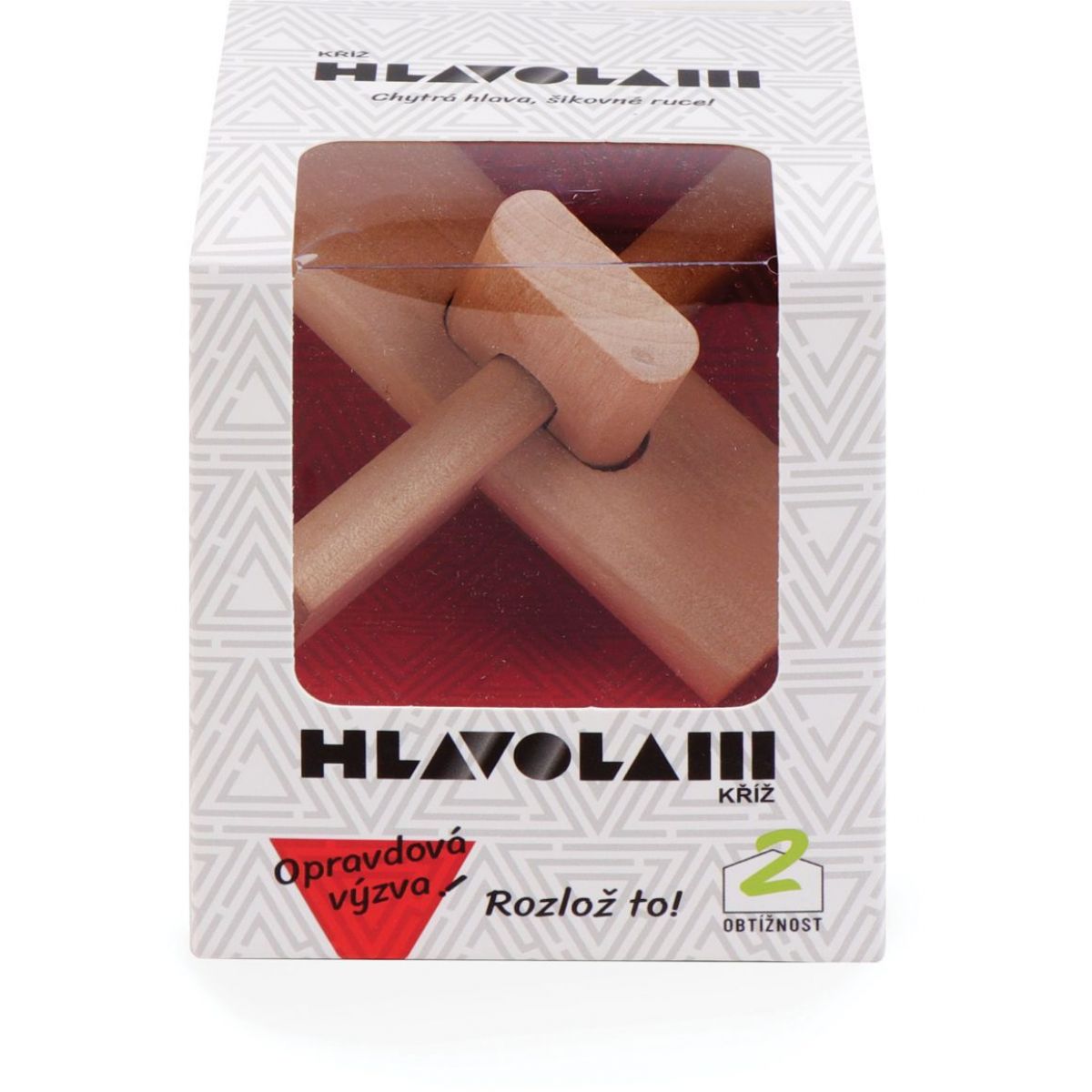 Alltoys Dřevěný hlavolam Kříž