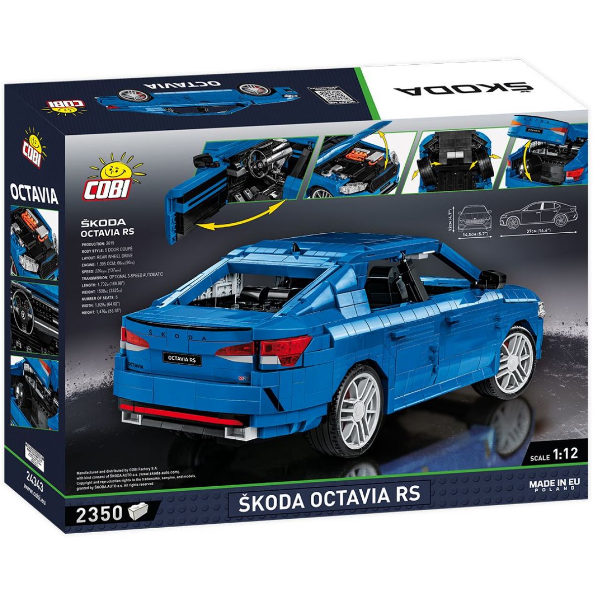 Cobi 24343 Škoda Octavia v měřítku 1:12