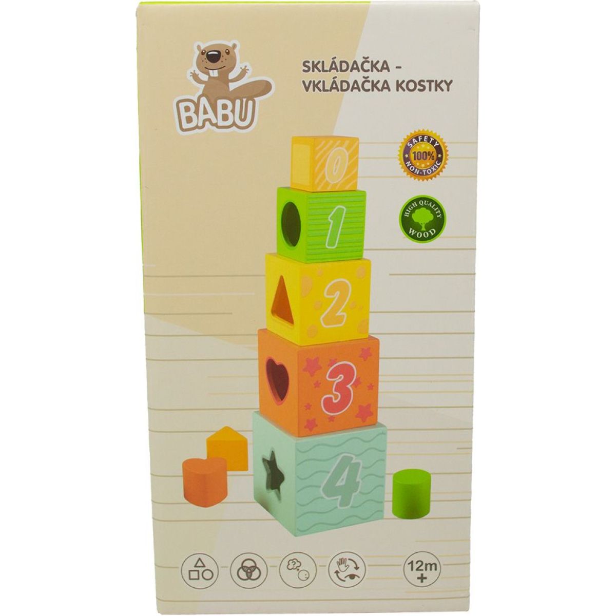 Babu Skládačka - vkládačka kostky