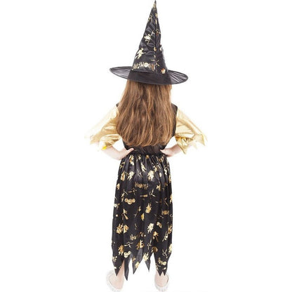 Rappa Dětský kostým Čarodějnice Halloween 116 - 128 cm