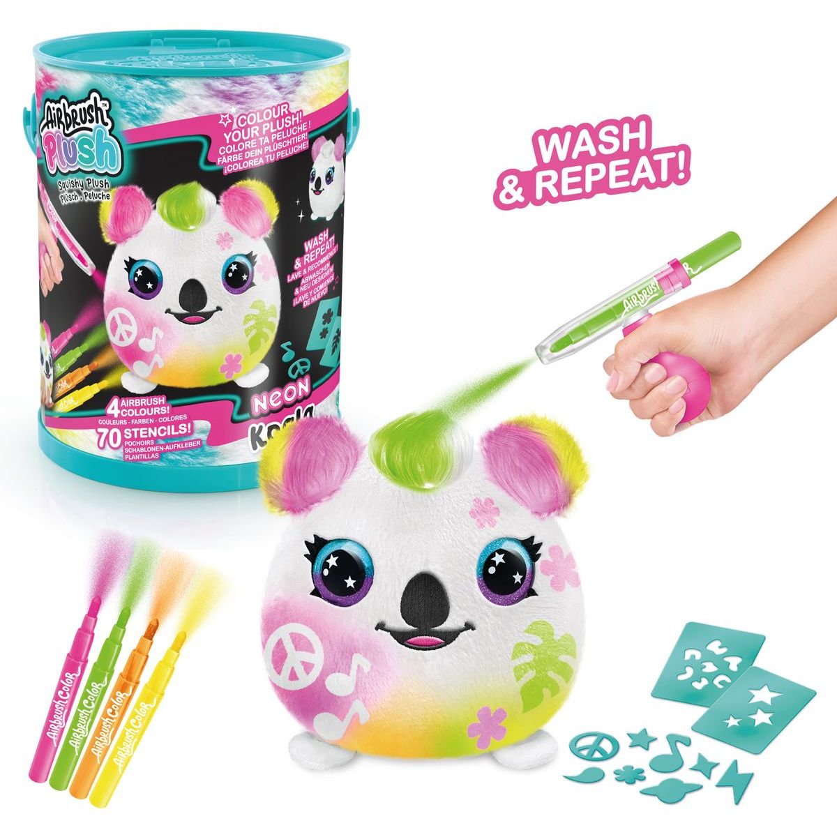 Airbrush - Neon Squish Pals Paint Can