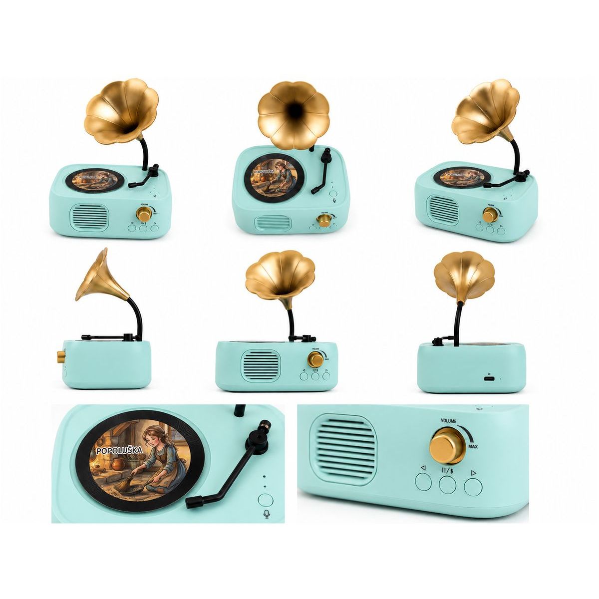Kouzelný gramofon - 60 disků s pohádkami, písničkami a zvuky SK