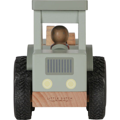 Little Dutch Traktor s přívěsem dřevěný Farma