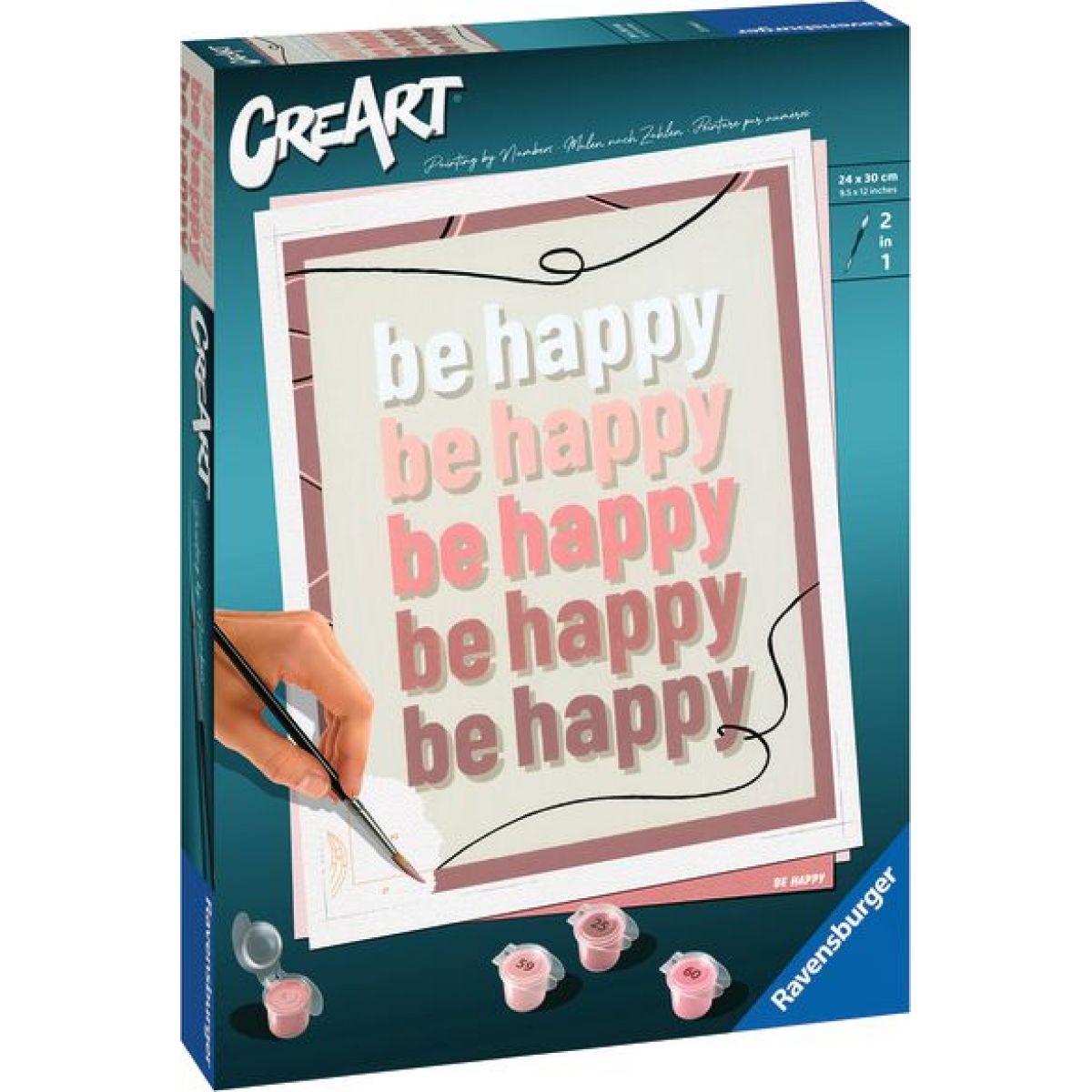 CreArt 235445 Buď šťastný: Be happy