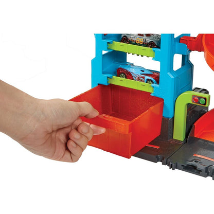 Hot Wheels City Color Shifters automyčka se spirálou