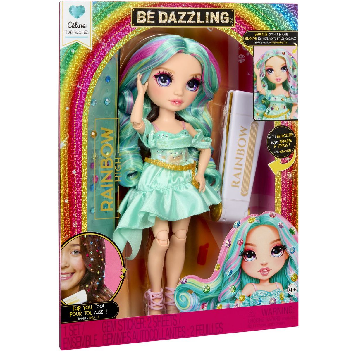 Rainbow High Be Dazzling Fashion panenka - Celine Turquoise (Teal)