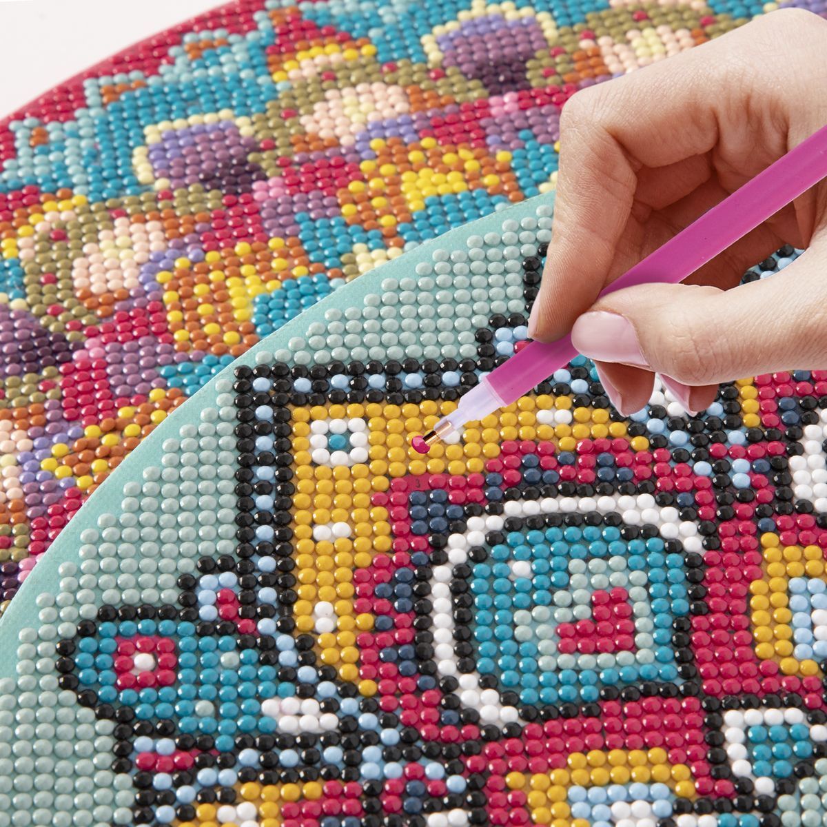Alltoys Malování pomocí kamínků Diamond Painting Mandala zelená