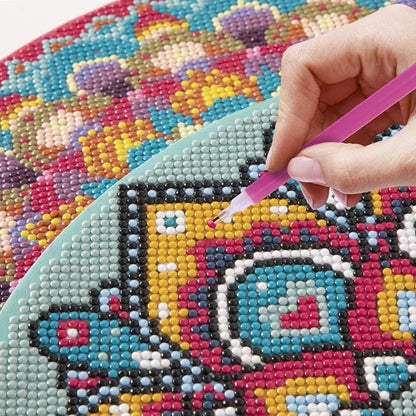 Alltoys Malování pomocí kamínků Diamond Painting Mandala zelená